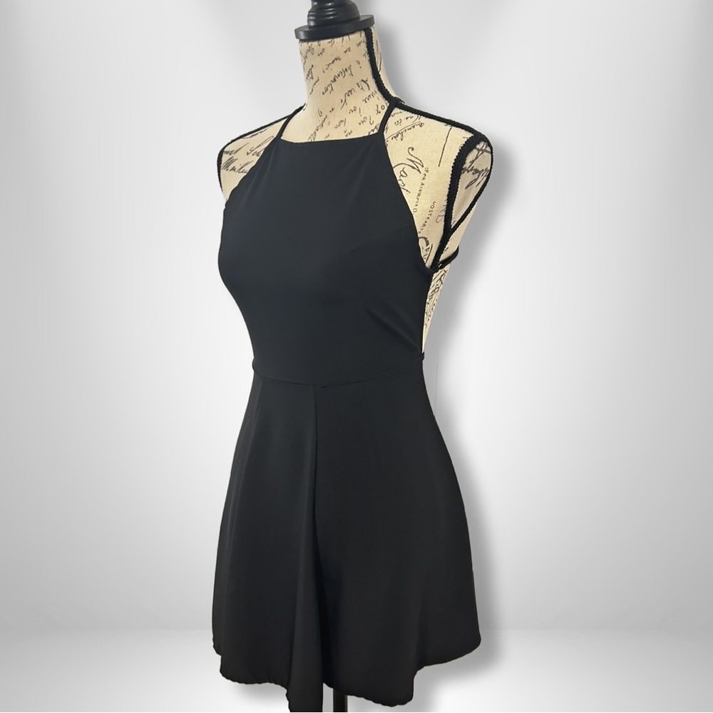 Brandy Melville | Black Halter Neck Dress | One Size